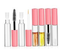 BIUDECO 6 Pcs Refillable Mascara Tubes with Wands Lightweight Cosmetic Supplies for Eyeliner Lip Gloss and Eyebrow Dispensing Portable Screw-Cap Empty Bottles for Travel and Daily Use