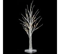 BIUDECO 60cm Warm White LED Birch Tree Lamp Battery Box Included Artificial Lighted Tree for Indoor Home Décor and Festival Lighting, Bedside Table Lamp for Christmas and Party Random