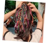 BIUDECO 60pcs Colorful Braided Hair Rope Fashionable Bright Hair Ribbon for Charming Hairstyles DIY Accessories for Women