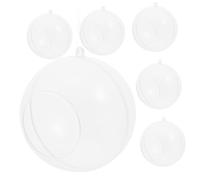 BIUDECO 6Pcs Acrylic Globe Air Plant Holders Transparent Orbs with Opening Succulent Display Stands Garden Decor for Indoor Living Ornaments and Tea Light Candle Use