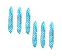 BIUDECO 6Pcs Blue Sponge Hair Curling Straps Self Grip Rollers for Sleeping Styling Tool Lightweight