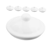BIUDECO 6pcs Enamel Mug Lids Reusable Heat-resistant Metal Covers for Tea Coffee Milk Water Cups Portable Round Replacement Cup Covers for Home and Outdoor Use