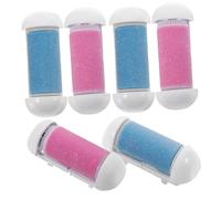 BIUDECO 6pcs Foot Replacement Tool Foot Dead Skin Removal Roller Exfoliator Cuticles Callus Remover Head for Grinder Water-Resistant Plastic Material