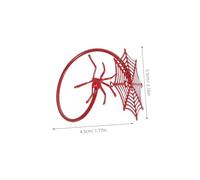 BIUDECO 6pcs Halloween Spider Napkin Buckles Metal Napkin Rings with Intricate Web Design Compact Travel Friendly Table Settings for Party Dinner Fit Serviette Holders