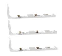 BIUDECO 6pcs Heavy Duty Curtain Rail Wall Brackets Metal Curtain Track Fixings with Easy Installation and Strong Sturdy Design for Mounting and Holdback