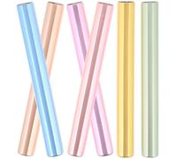 BIUDECO 6pcs Light-proof Pen Caps for Nail Art Brush Pen Covers Acrylic Material Extend Service Life and Prevent Deformation Suitable for French Manicure