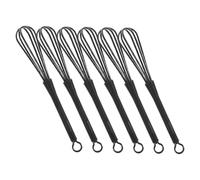 BIUDECO 6Pcs Manual Mixer Plastic Whisks Versatile Hair Dying Tools for Cooking and Hair Salons Salon Supplies Color Dye