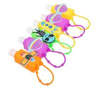 BIUDECO 6pcs Mini Silicone Hand Lotion Bottles 30ml Travel Liquid Containers Portable Refillable Squeezable Bottles for Boys and Girls and Adults Random Color