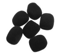 BIUDECO 6pcs Mini Wireless Lavalier Microphone Windscreen Covers 25x20x6mm Foam Lav Mic Protective Sponge for Headset Mic Noise Reduction and Interview Use