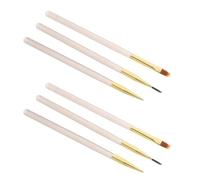 BIUDECO 6pcs Nail Art Brushes Fine Tip Nail Detail Tool for Liner Design Gradient and Striping for Manicure