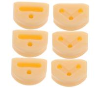 BIUDECO 6pcs Nylon Guitar String Tie Accessories Guitar String Knot Bridge Beads for Classical Acoustic Fasteners for Ukulele and Flamenco Retainer