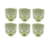 BIUDECO 6pcs Plastic Guitar Tuning Peg Handles Durable Ergonomic Tuner Cap Knobs for Electric Guitars Comfortable String Jade Color