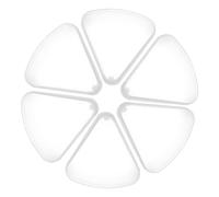 BIUDECO 6pcs Powder Puff Case Triangle Makeup Sponge Organizers Compact Beauty Egg Storage Box for Travel Storage