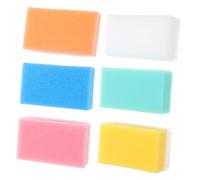 BIUDECO 6pcs Sensory Sponge Brushes Soft Tactile Massage Bath Tools for Boy Girl Gentle Skin Stimulation Early Development Training in Blue Yellow Pink Green White Orange