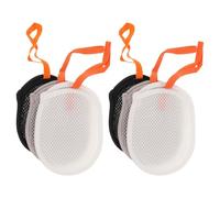 BIUDECO 6pcs Soap Mesh Bags for Shower - Oval Foaming Net Pouch with Drawstring, Exfoliating Bath Soap Bags for Men and Women, White Grey Black, Suitable for Travel and Home Use