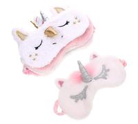 BIUDECO 6pcs Unicorn Sleep Mask Set with Elastic Design and Flexible Head Strap, Cotton and Satin Cloth Material, for Household and Travel Use, Comfortable Eye Mask Sleep Cover