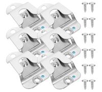 BIUDECO 6Pcs Universal Metal Microphone Holder Clips with Screws, Handheld Mic Hanging Mounting Clips for Recording and Mobile Use, Compatible with Sm50 Gm950 Gm300 Models