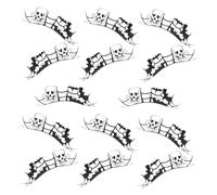 BIUDECO 7pairs Halloween Fake Eyelashes for Stage Party Dense Cluster Art Eyelashes for Women Halloween Makeup