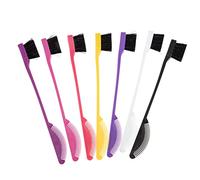 BIUDECO 7Pcs Eyelash Eyebrow Brush Dual Sided Hair Dye Brush Edge Comb for Styling Grooming Makeup Application for Eyebrow Definition Hairline Smoothing