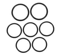 BIUDECO 7pcs Sound Bowl Rubber Rings Black Rubber Bowl Cushion for Fixing and Preventing Turning over Portable Wear-resistant Base Rings Sound Healing