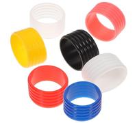 BIUDECO 7Pcs Tennis Racket Silicone Bands Overgrip Protectors Lightweight Anti-slip Grip Fixers for Badminton Squash Fishing Rod Bike Handlebar Motorbike Handlebar