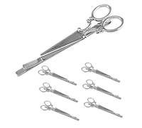 BIUDECO 7Pcs Vintage Scissors Hair Clips for Women Simple Elegant Hair Barrettes Hairpin Accessories Secure Hold Decorations for Daily Wear and Parties Silver