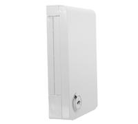 BIUDECO 86 Type Waterproof Switch Box with Lock, White Plastic Electrical Outlet Cover for Outdoor Use, Safety Switch Button Protector, Weatherproof Control Panel