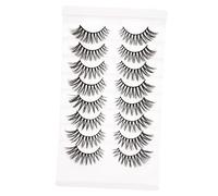 BIUDECO 8pairs Faux Eyelashes for Natural Eye Makeup Lightweight and Dense False Lashes for Women for Daily Wear and Special Occasions