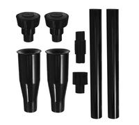 BIUDECO 8pcs Adjustable Fountain Nozzle Set for Garden Ponds and Fish Tanks Water-Saving Pump Accessories Kit Black Outdoor Water Feature Nozzles for Stunning Displays