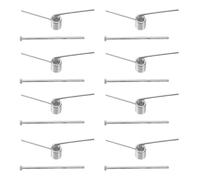 BIUDECO 8pcs Hair Claw Clip Spring Replacement Set in Silver V-shaped Rectangle Metal Springs for DIY Hair Accessories Projects and Professional Salon Repair