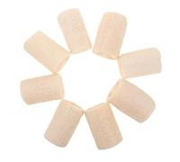 BIUDECO 8pcs Natural Loofah Bath Sponges Quick-Drying Exfoliating Shower Scrubbers for Gentle Skin Massage and Kitchen Cleaning Skin-Friendly Organic Luffa Pads for Relaxing Bath and
