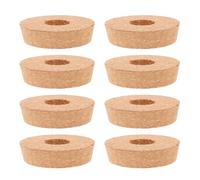 BIUDECO 8pcs Soft Wood Corks Cute Hydroponic Flower Vase Cork Vase Lids for Hydroponic Wood Jar Container Plant Stoppers Lids for Plant Brown