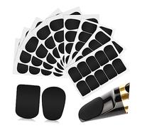 BIUDECO 94pcs Black Saxophone Mouthpiece Pads Set for Soprano Alto Tenor Sax Clarinet - Soft Adhesive Cushion Patches for Wind Instrument Mouthpiece Protection