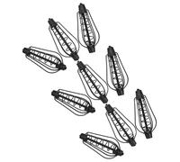 BIUDECO 9pcs Metal Fishing Bait Cage Feeder Set Copper Electroplated Spring, 20g/25g/30g Weight for Long-Distance Casting, Outdoor Carp Lure Feeding Accessory