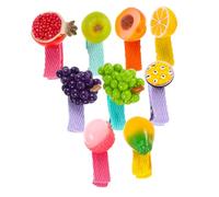 BIUDECO 9pcs Mini Fruit Hair Clips Cute Cartoon Side Clips Barrette for Women Daily Wear Parties Secure Hold Adorable Novelty Hairpins with Pomegranate Lychee Passionfruit Papaya Pear