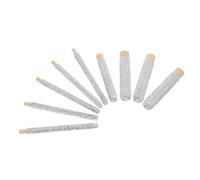 BIUDECO 9pcs Rhinestone-embellished Wooden Makeup Brush Handles Boho Style Replacement Handles for Powder Eyeshadow Foundation Brushes with Hand-carved Vintage Design and Comfortable Grip
