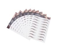 BIUDECO 9sheets Realistic Eyebrow Stickers Reusable False Eyebrows for Sparse Tattoo Brow Stencils