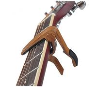 BIUDECO Acoustic and Electric Guitar Capo Rosewood Grain Trigger Clamp for Classical Folk Guitar Adjustable Key Clamp for Musician