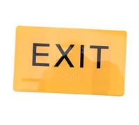 BIUDECO Acrylic Braille Exit Sign Board Accessible Braille Label for Blinder Safety Inclusion and Awareness Public Spaces Essential Exit Label Sign