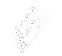 BIUDECO Acrylic Braille Label Card Board for Blind Individuals User Friendly Braille Attention Card for Financial Independence and Accessibility Needs