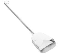 BIUDECO Adjustable Portable Stainless Steel Pooper Scooper Metal Bird Cage Scooper Chicken Accessories Silver Indoor Outdoor Cleaning Tool