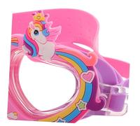 BIUDECO Adjustable Swimming Goggles Cute Cartoon Unicorn Design Soft Silicone Fog Swim Gear with UV Protection for Boys and Pool Training