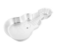 BIUDECO Aluminum Alloy Guitar Cake Mould with Creative Shape, Practical 3D Baking Mold for Family and Store Use