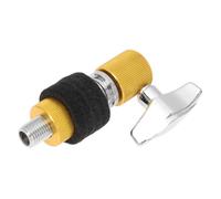 BIUDECO Aluminum Alloy Hi-hat Clutch for Drum Set, Compact and Easy to Store Percussion Accessory Suitable for Hi Hat and Cymbal with Sturdy Yellow Finish Random Color