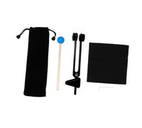 BIUDECO Aluminum Alloy Om Tuning Fork for Yoga Sound Healing Therapy with Triangular Silicone Handle Vibration Medical Instrument for Heart Chakra Relaxation and Mind Random Color