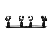 BIUDECO Aluminum Double-Head Mic Stand Rod 4 Mic Clips for Recording and Singing