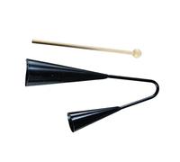 BIUDECO and Girls Early Education Agogo Bell Two Tone Bell Wooden Stick Musical Instrument for Boys and Girls Samba Percussion Toy