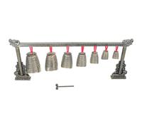 BIUDECO Antique Chimes Percussion Instrument Decor Single Layer Chime Ornaments Metal Musical Instrument for Desktop Display Retro Style