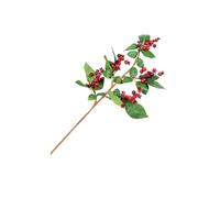 BIUDECO Artificial Red Berries Christmas Tree Decor Simulation Red Fruit Branch for DIY Holiday Wedding Party Rustic Floral Arrangement