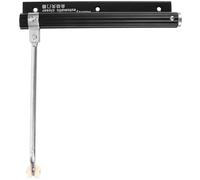 BIUDECO Automatic Door Closer Matte Black Self-Closing Door Spring Hinge with Soft-Close Buffer for Home Exterior Gate Installation